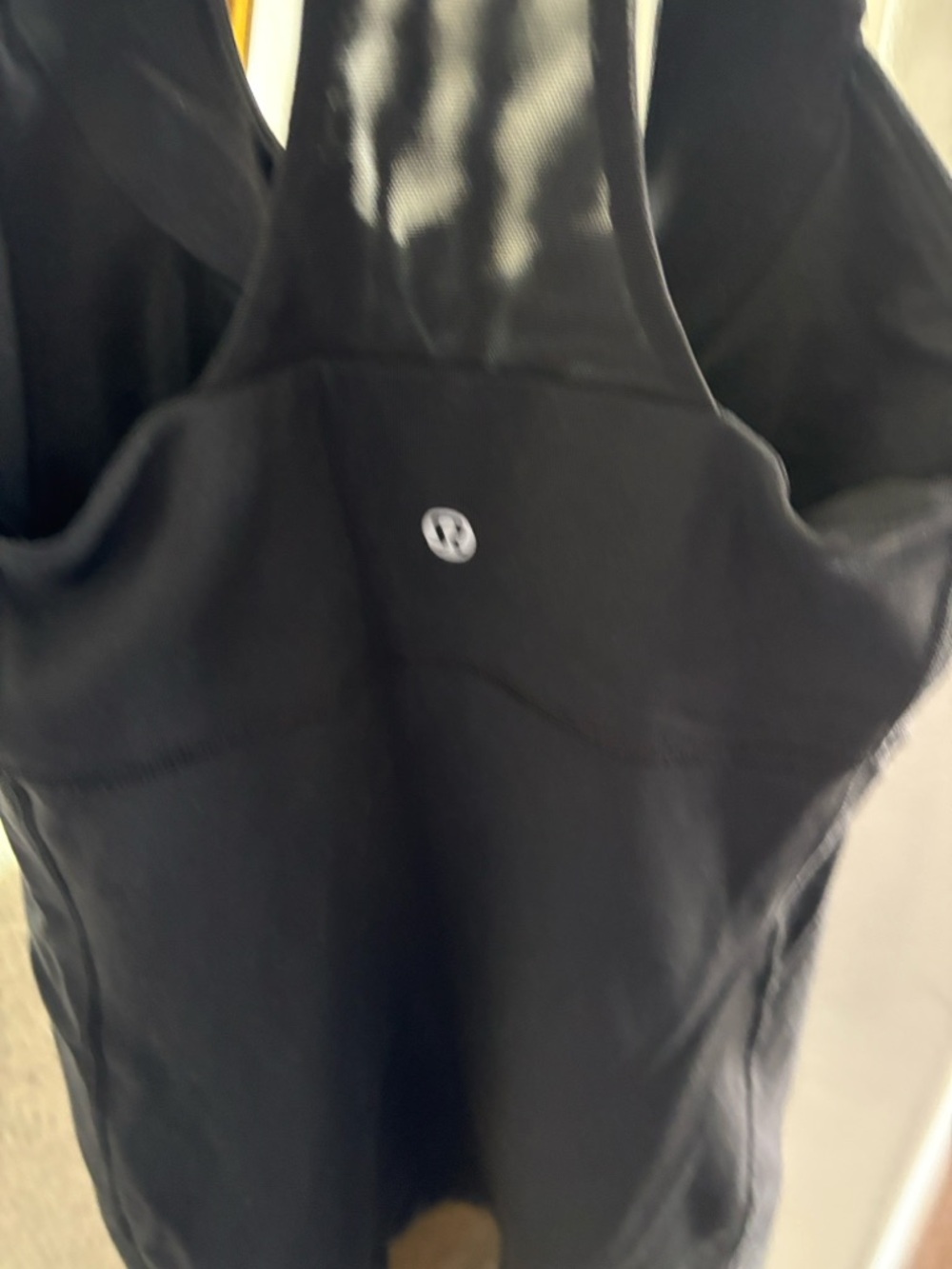 lululemon athletica Black Racerback Tank Top